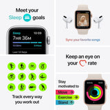 Wholesale-Apple Watch SE MKQ03LL/A (1st Gen) GPS, 40mm Gold Aluminum Case with Starlight Sport Band-Smart watch-Electro Vision Inc