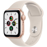 Wholesale-Apple Watch SE MKQ03LL/A (1st Gen) GPS, 40mm Gold Aluminum Case with Starlight Sport Band-Smart watch-Electro Vision Inc