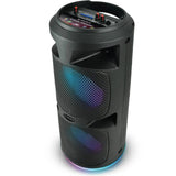 Wholesale-Audibox ABX285R Dual 8" PA Speaker w/ Lights and Microphone-Speakers-Electro Vision Inc