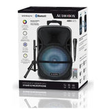 Wholesale-Audiobox ABX12S Speaker W/ Bluetooth, Karaoke, Tripod and Mic 12"-Wireless Karaoke Speaker-Electro Vision Inc