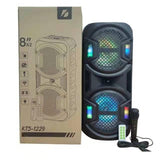 Wholesale-Audiobox ABX212R portable bluetooth speaker w USB port, LED light, and radio-Speakers-Electro Vision Inc
