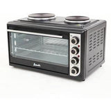 Wholesale-Avanti MKB40C1B Toaster Oven w Roisserie w/ 2 Top Burners - 1.4 cf-Toasters-Electro Vision Inc