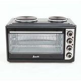 Wholesale-Avanti MKB40C1B Toaster Oven w Roisserie w/ 2 Top Burners - 1.4 cf-Toasters-Electro Vision Inc