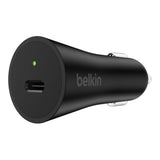 Wholesale-BELKIN F7U026bt04-BLK Car Charger + USB-C Cable - 27W-Electro Vision Inc