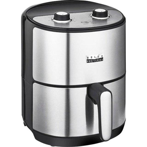 Wholesale-BELLA 90124 PRO 4.3 QT ANALOG AIR FRYER - STAINLESS STEEL-Air Fryer-Electro Vision Inc