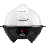 Wholesale-BRENTWOOD TS1045BK 7 EGG COOKER/STEAMER Black-Steamer-Electro Vision Inc