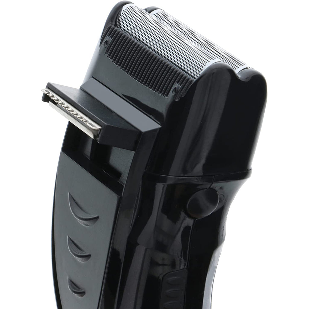 Barbasol CBF12001BLK Rechargeable Foil Shaver with Pop-Up Trimmer – Bl ...