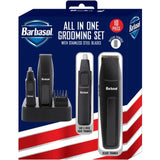 Wholesale-Barbasol CBT13200BLK All in 1 Battery Powered Dry Grooming Kit with Beard Trimmer and Ear & Nose Trimmer - Black-Trimmer-Electro Vision Inc