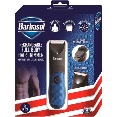 Wholesale-Barbasol CBT18002BLK Rechargeable Full Body Hair Trimmer-Trimmer-Electro Vision Inc