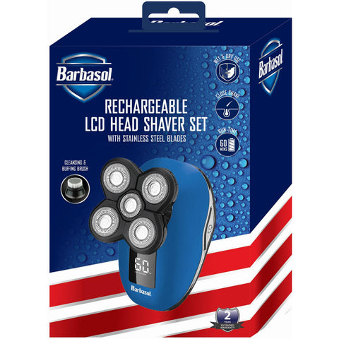 Wholesale-Barbasol CBT19000 Blu Rechargeable LCD Head Shaver Set-Electric Shaver-Electro Vision Inc
