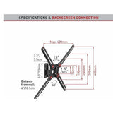 Wholesale-Barkan BM320 Swivel and Tilt TV Wall Mount 13"- 65"-TV Mount-Electro Vision Inc