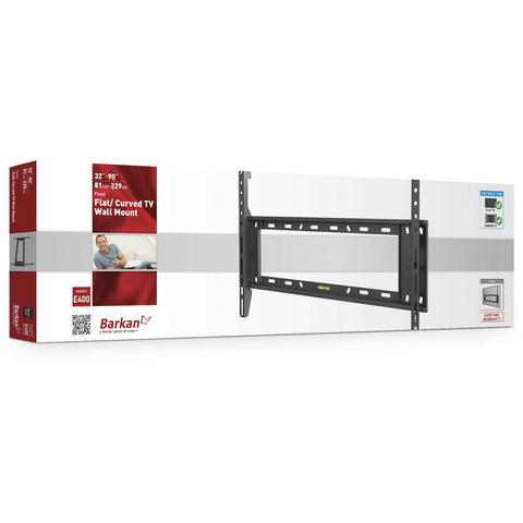 Wholesale-Barkan E400 Fixed Flat/Curved TV Wall Mount for 32"- 90"-TV Mount-Electro Vision Inc