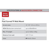 Wholesale-Barkan E410 Flat / Curved TV Wall Mount - Tilt 32"-90"-TV Mount-Electro Vision Inc