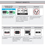 Wholesale-Barkan E410 Flat / Curved TV Wall Mount - Tilt 32"-90"-TV Mount-Electro Vision Inc