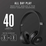 Wholesale-Beats MX432LL/A Solo3 Wireless On-Ear Headphones - Apple W1 Headphone Chip Black-Earbuds | Headphone-Electro Vision Inc