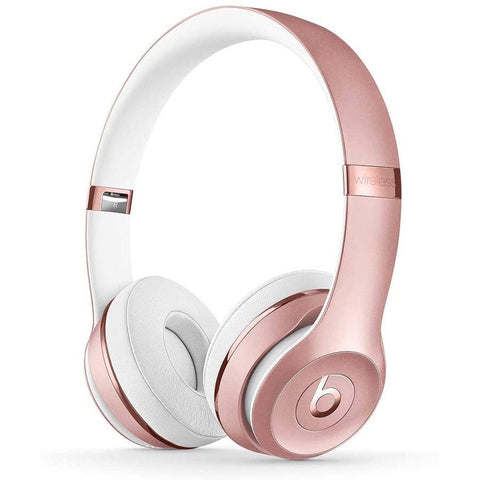 Wholesale-Beats MX442LL/A Solo3 Wireless On-Ear Headphones - Apple W1 Headphone Chip Rose Gold-Earbuds | Headphone-Electro Vision Inc