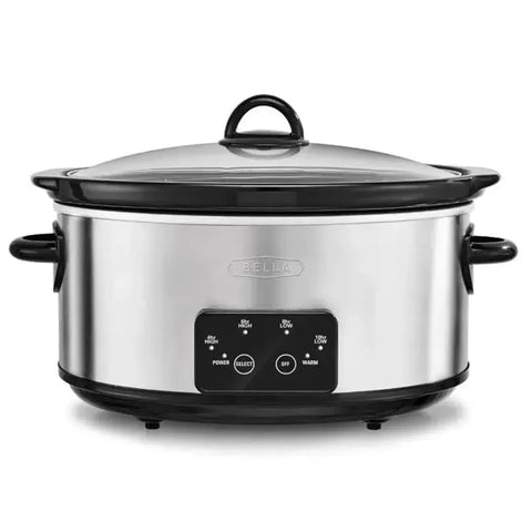 Wholesale-Bella 14759 6 qt. Slow Cooker - Stainless Steel-Slow Cooker-Electro Vision Inc