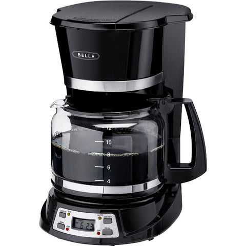 Wholesale-Bella - 14830 Coffee Maker 12-Cup - Black/Stainless Steel-Coffee Maker-Electro Vision Inc