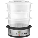 Wholesale-Bella 14831 9.5-Qt. 3-Tier Food Steamer - Black/Clear-Food Steamer-Electro Vision Inc