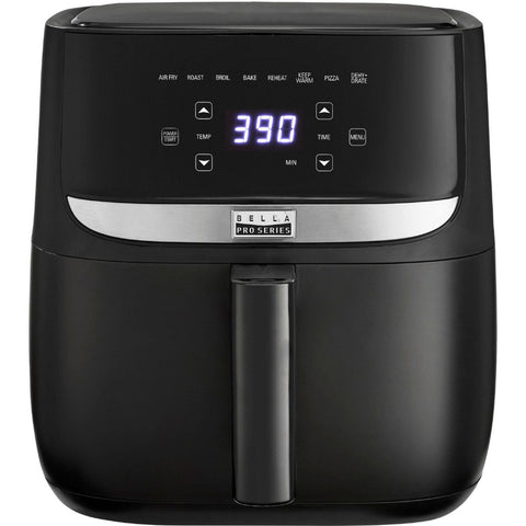 Wholesale-Bella GAF566 Pro Series - Analog Air Fryer 6 Qt - Black Matte-Air Fryer-Electro Vision Inc