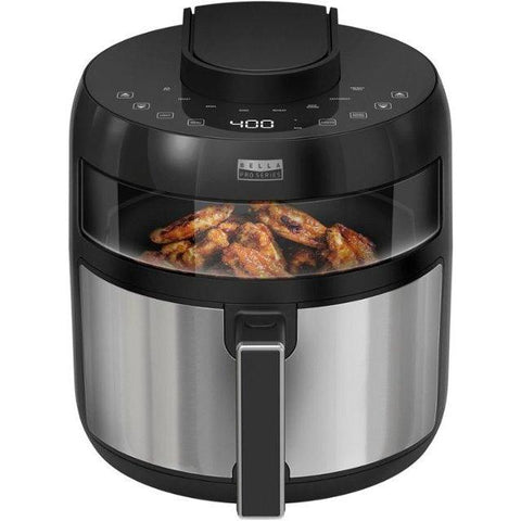 Wholesale-Bella Pro 90132 Series - 5.3-qt. Digital Air Fryer with Viewing Window - Stainless Steel-Air Fryer-Electro Vision Inc
