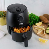 Wholesale-Bella Pro 90173 Series - 3.7-qt. 2 in 1 Knob Analog Air Fryer - Black-Air Fryer-Electro Vision Inc