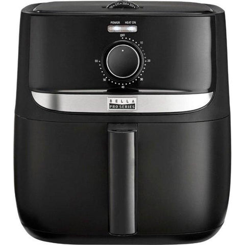 Wholesale-Bella Pro Series 90108 - Analog Air Fryer 6 Qt - Black Matte-Air Fryer-Electro Vision Inc