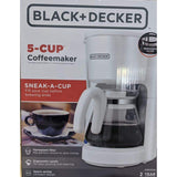 Wholesale-Black + Decker CMO701W 5-Cup Coffee Maker-Electro Vision Inc