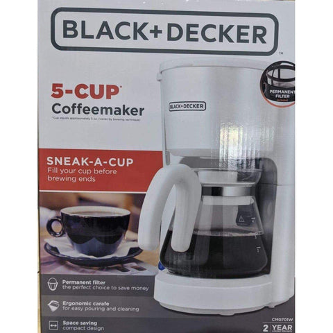 Wholesale-Black + Decker CMO701W 5-Cup Coffee Maker-Electro Vision Inc