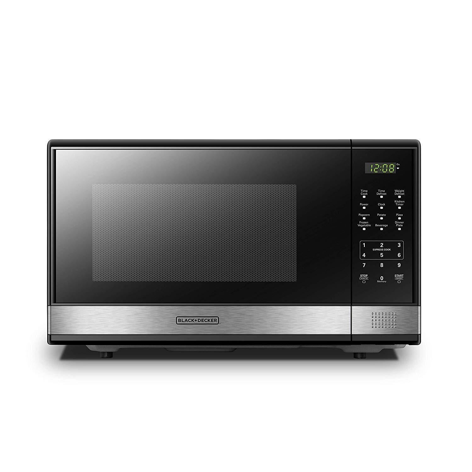 Wholesale-Black + Decker EM031 Microwave Oven 1.1 cu ft Stainless Steel-Microwave Oven-Electro Vision Inc