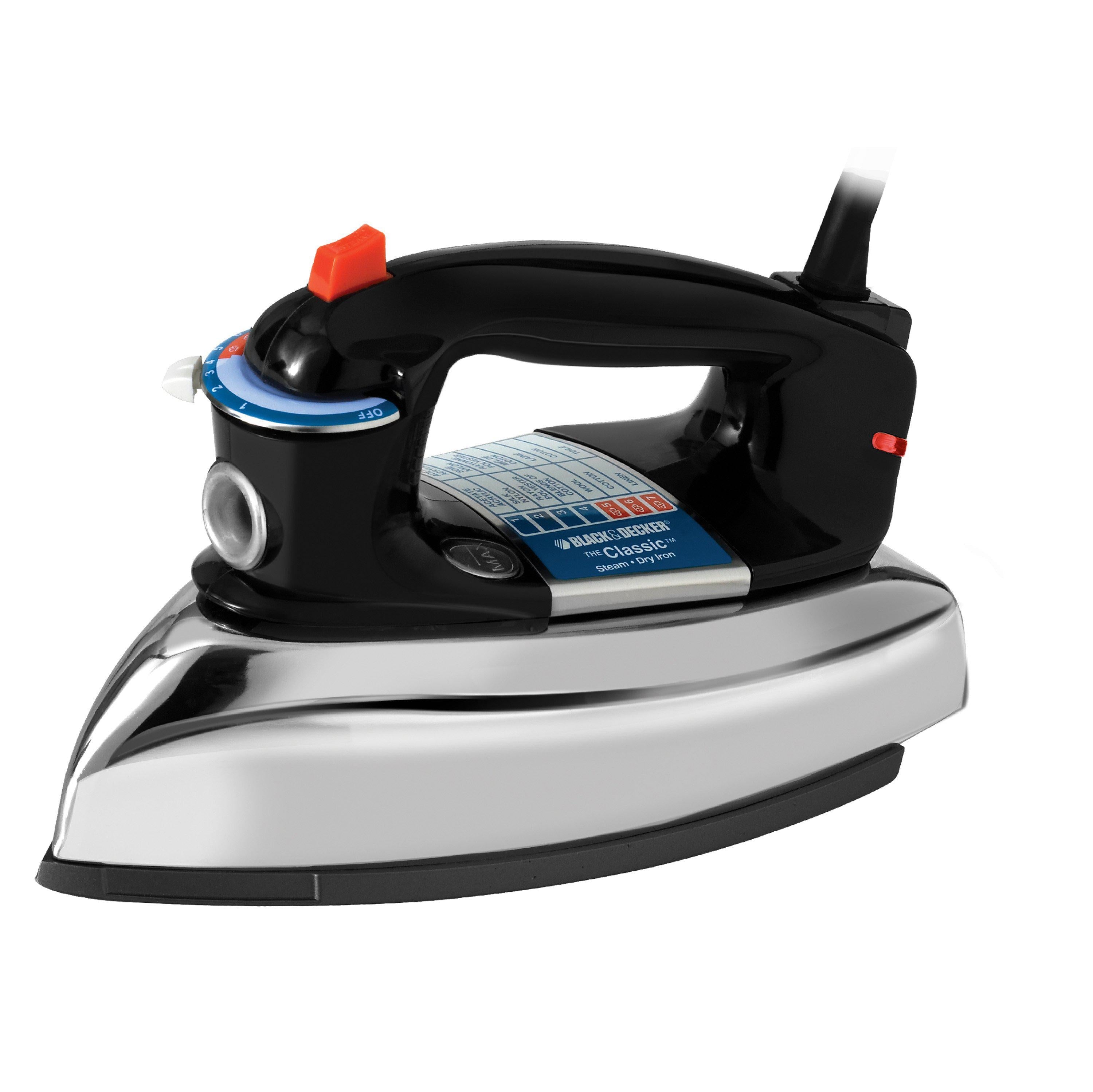 Wholesale-Black + Decker F54 Classic Dry Iron Black-Iron-Electro Vision Inc