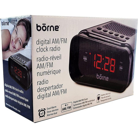 Wholesale-Borne CR640D Alarm Clock Radio-Alarm Clock-Electro Vision Inc
