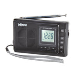Wholesale-Borne PR1230SW 12 band portable radio (AM/FM, SW1-10) with digital PLL tuner-Radio-Electro Vision Inc
