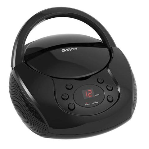 Wholesale-Borne PRCD750A Portable CD Boombox with AM/FM radio and aux-in-CD Players & Recorders-Electro Vision Inc