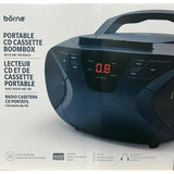 Wholesale-Borne PRCDT555 Portable CD Boombox with AM/FM radio and aux-in-CD Players & Recorders-Electro Vision Inc