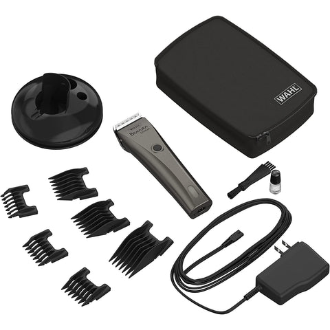Wholesale-Bravura Pro Clipper Gunmetal Li+-Men's Grooming-Electro Vision Inc