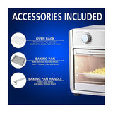 Wholesale-Brentwood AF-2400SI Convection Air Fryer Toaster Oven 24 qt 1700 W Silver-Air Fryer-Electro Vision Inc