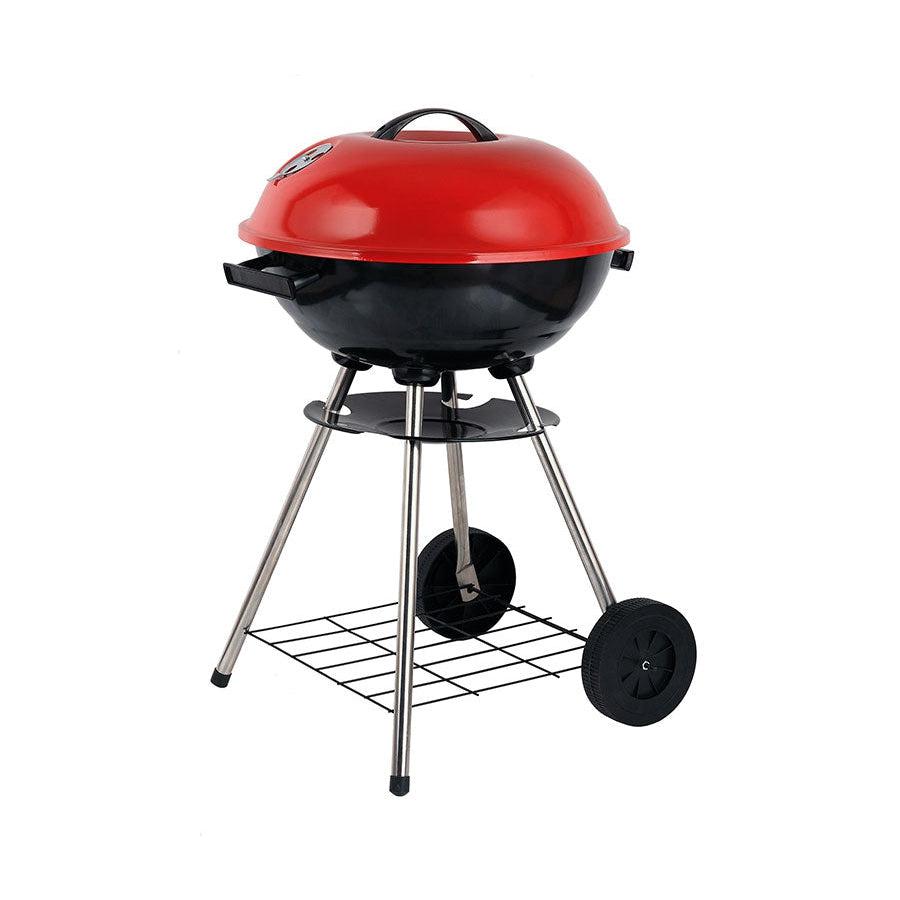 Wholesale-Brentwood BB-1701 17-Inch Portable Charcoal BBQ Grill - Red-Outdoor Grill-Electro Vision Inc
