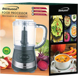 Wholesale-Brentwood FP549B FP-549W 3 Cup Food Processor, Black-Food Processor-Electro Vision Inc
