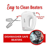 Wholesale-Brentwood HM45 Hand Mixer 5-Speed 150W White-Kitchen Appliance-Electro Vision Inc
