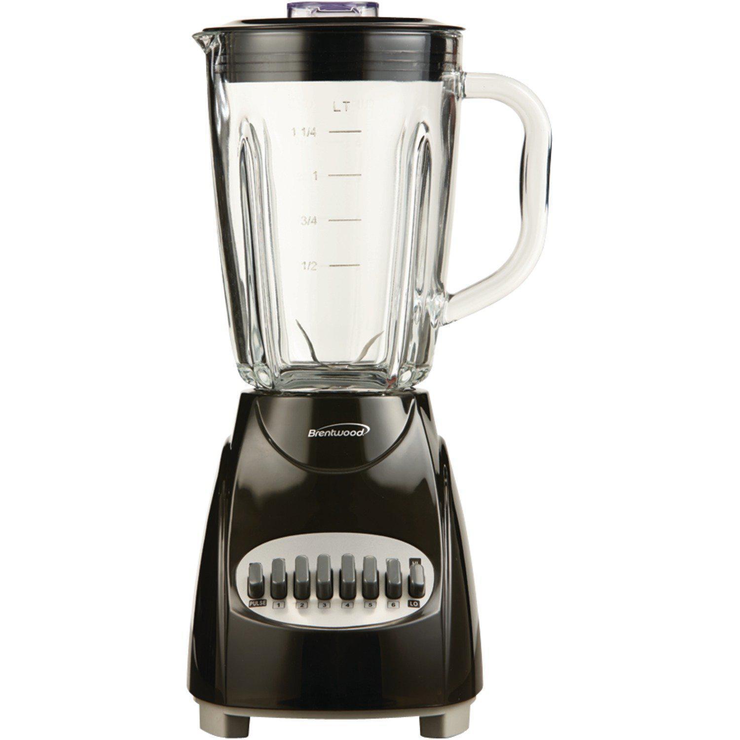 Wholesale-Brentwood JB920B Blender Glass Jar 12 Speed Black-Blender-Electro Vision Inc