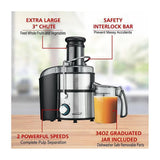 Wholesale-Brentwood JC500 Juice Extractor 800 Watts Stainless Steel-Juicer-Electro Vision Inc
