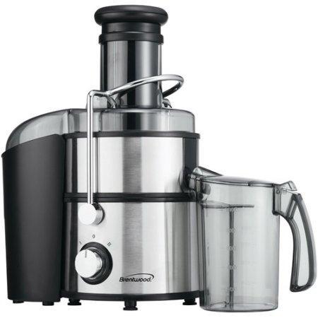 Wholesale-Brentwood JC500 Juice Extractor 800 Watts Stainless Steel-Juicer-Electro Vision Inc