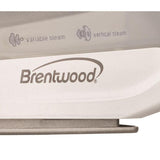 Wholesale-Brentwood MPI53 Non-Stick Steam Iron, Black-Iron-Electro Vision Inc