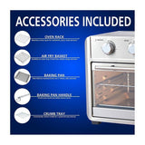 Wholesale-Brentwood Select AF-2410S 24-Quart Convection Air Fryer Toaster Oven, Dehydrate, Broil, Bake-Air Fryer-Electro Vision Inc