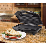 Wholesale-Brentwood TS-246 Non-Stick Panini Press and Sandwich Maker Black-Sandwich Maker-Electro Vision Inc