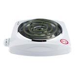 Wholesale-Brentwood TS-322 Single Electric Burner White 1000W-Kitchen Appliance-Electro Vision Inc