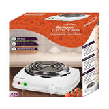 Wholesale-Brentwood TS-322 Single Electric Burner White 1000W-Kitchen Appliance-Electro Vision Inc