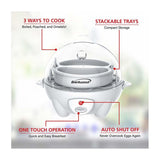 Wholesale-Brentwood TS1045W Electric 7 Egg Cooker with Auto Shut Off - White-Egg Cooker-Electro Vision Inc