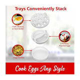 Wholesale-Brentwood TS1045W Electric 7 Egg Cooker with Auto Shut Off - White-Egg Cooker-Electro Vision Inc